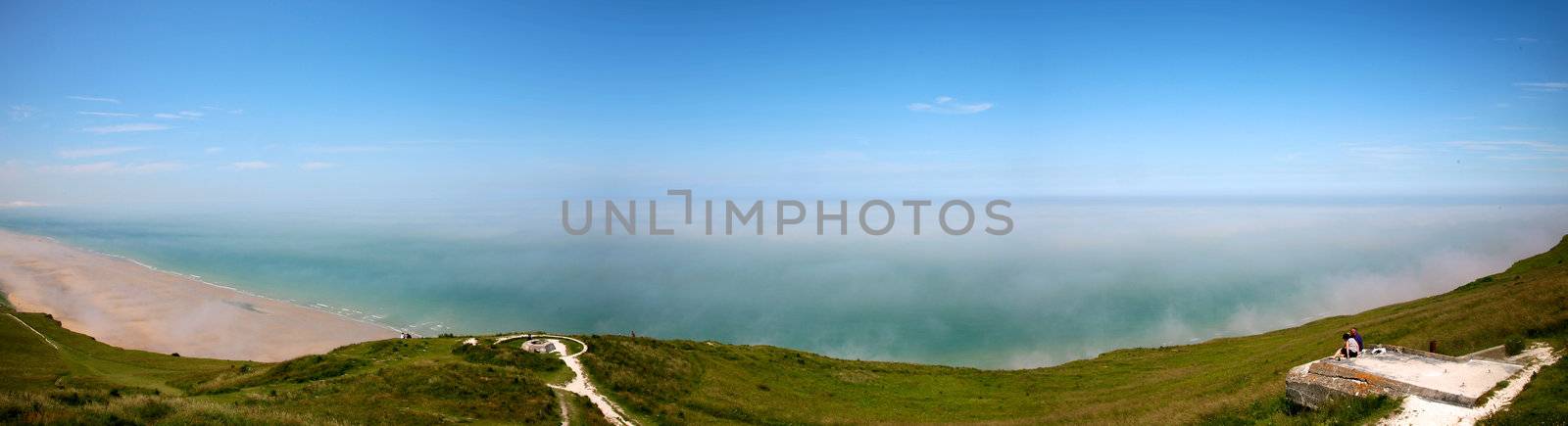 Panorama Cap Gris-nez in the north of France