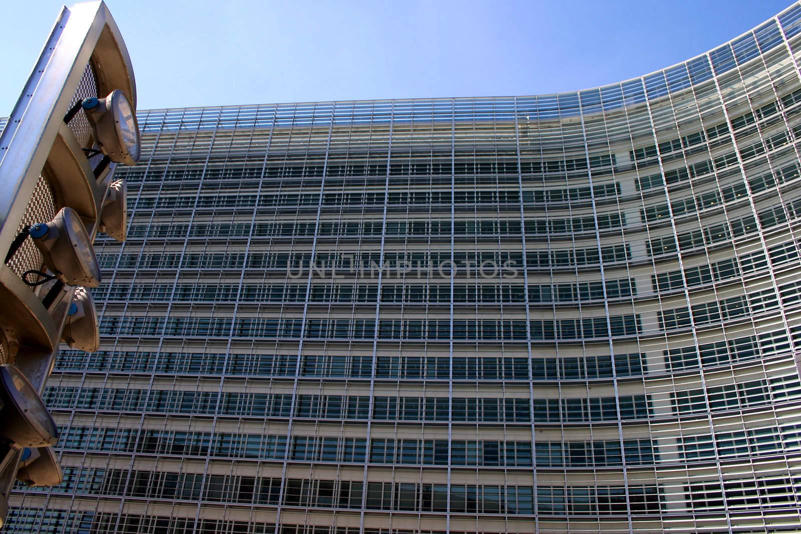 Detail of an official european building in Brussels