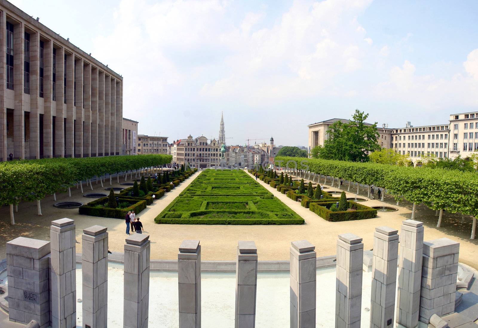 Congress hall in Brussels facing the old part of tghe city