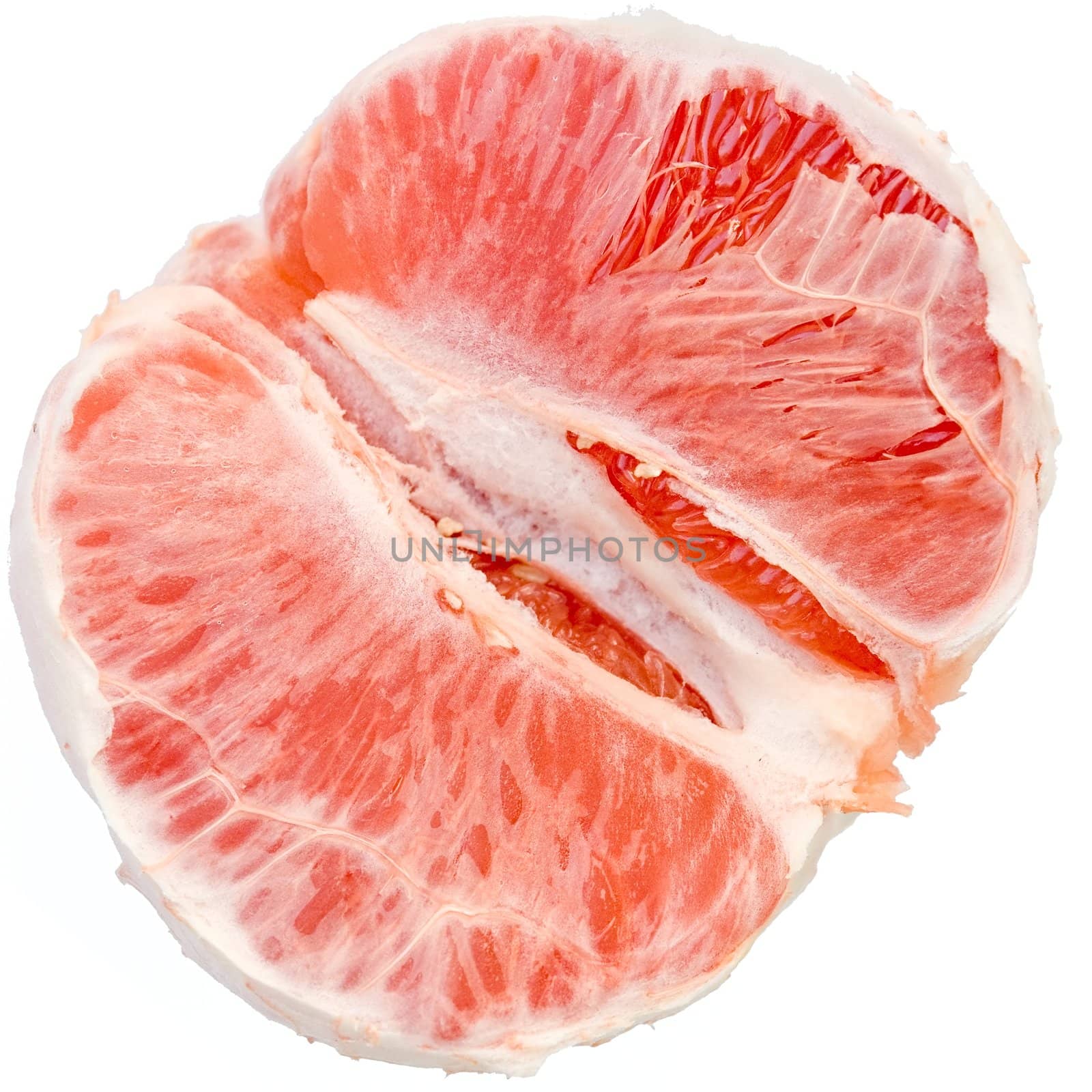 juicy grapefruit on a white background