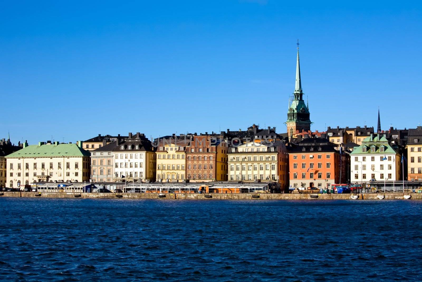 Classical view of winter Stockholm City