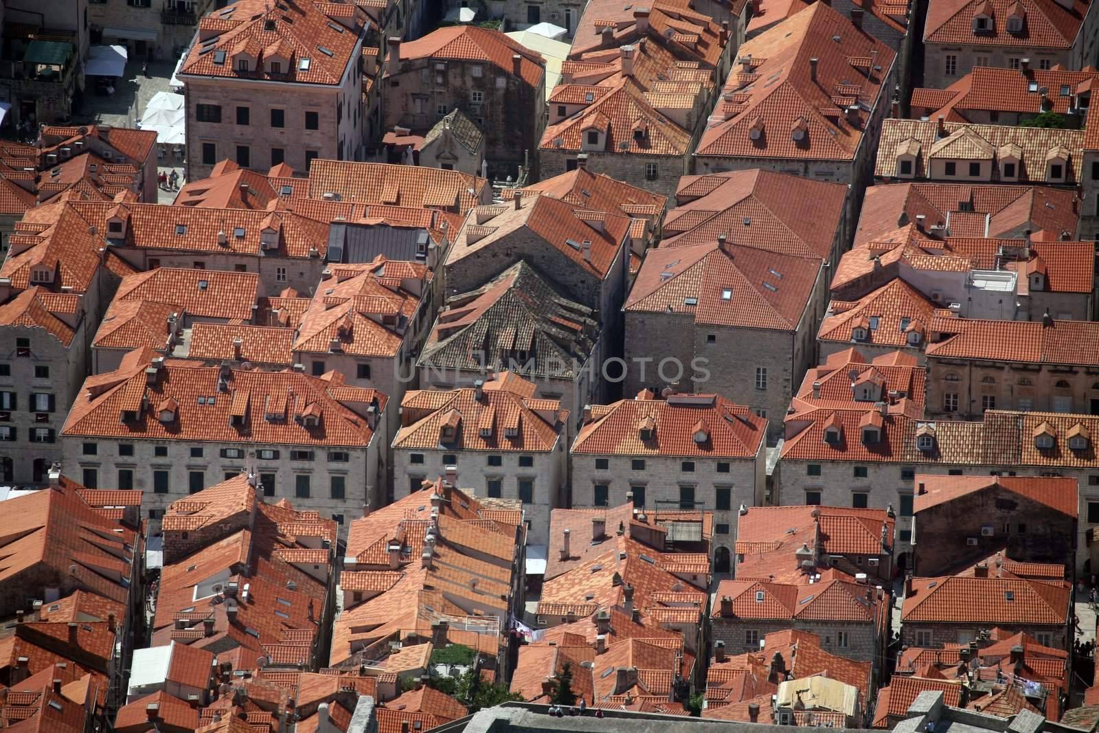 Red roofs of Dubrovnik