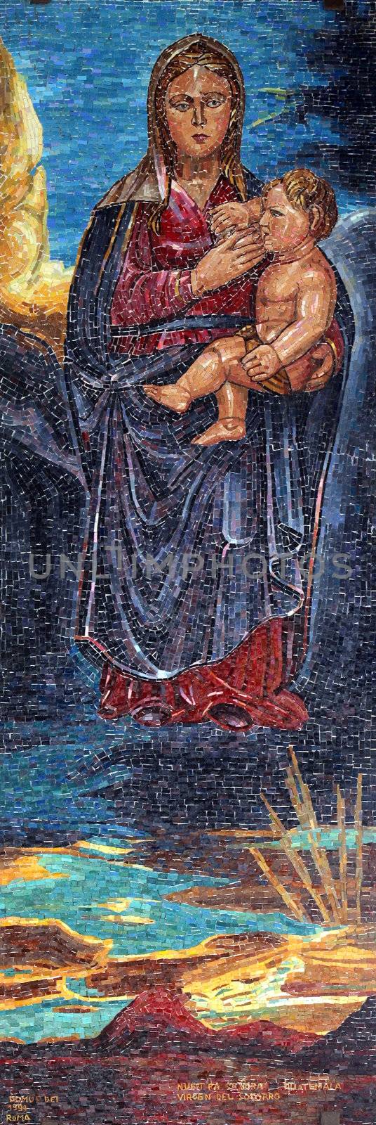 Icon of Madonna. Gift from Guatemala to Basilica of the Annunciation