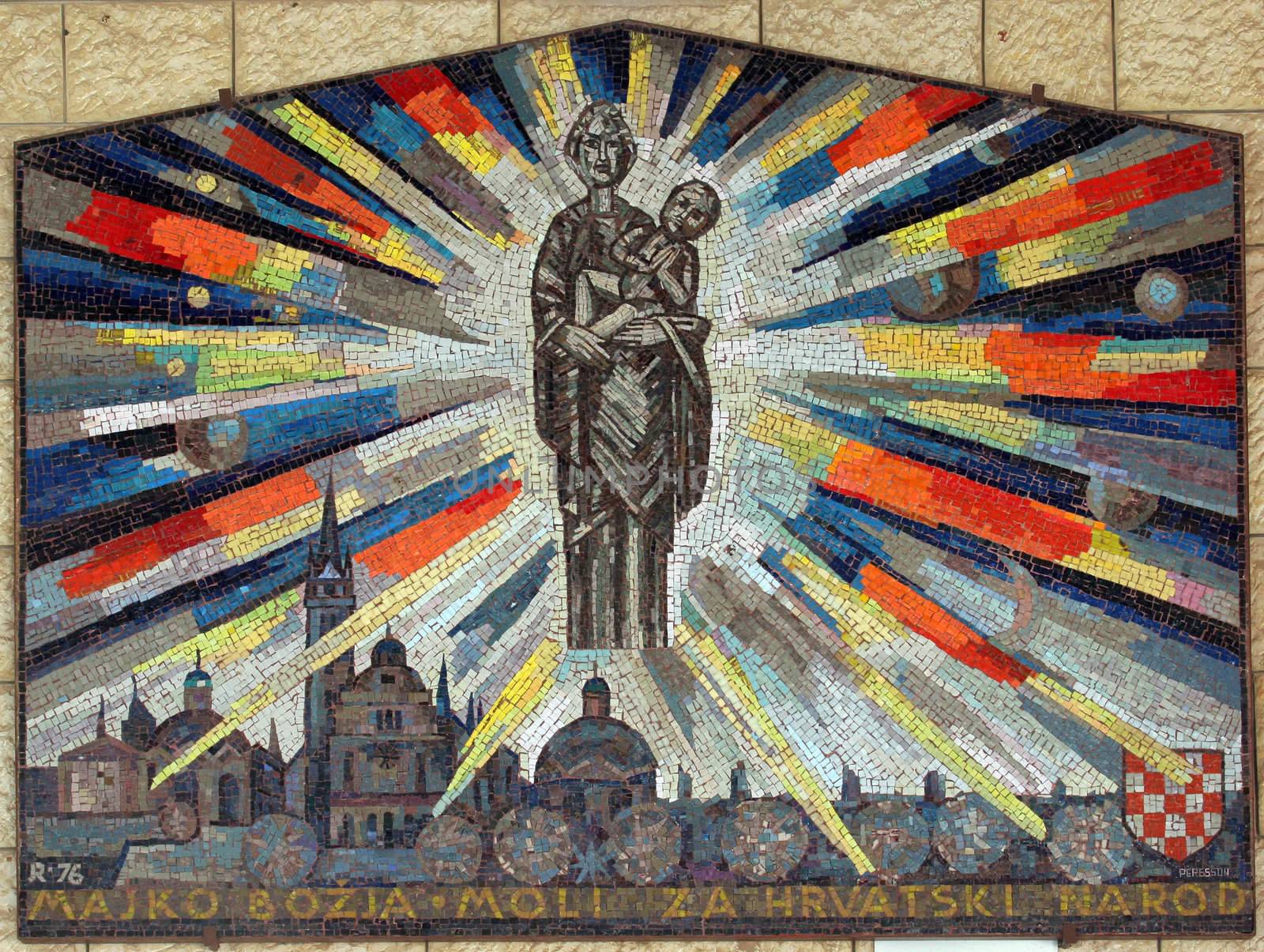 Icon of Madonna. Gift from Croatia to Basilica of the Annunciation