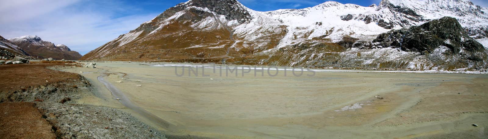 Lake of Moiry in the canton du Valais in Switzerland