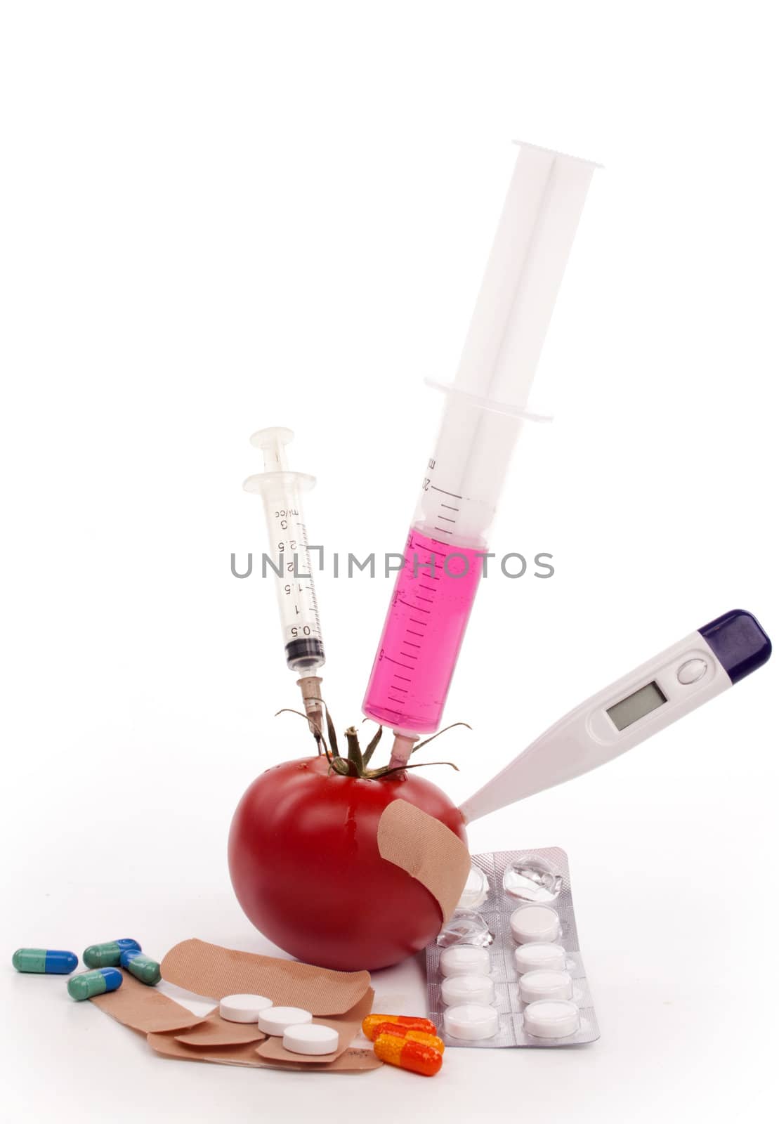 Medical analysis of a tomato in search for the ehec bacteria