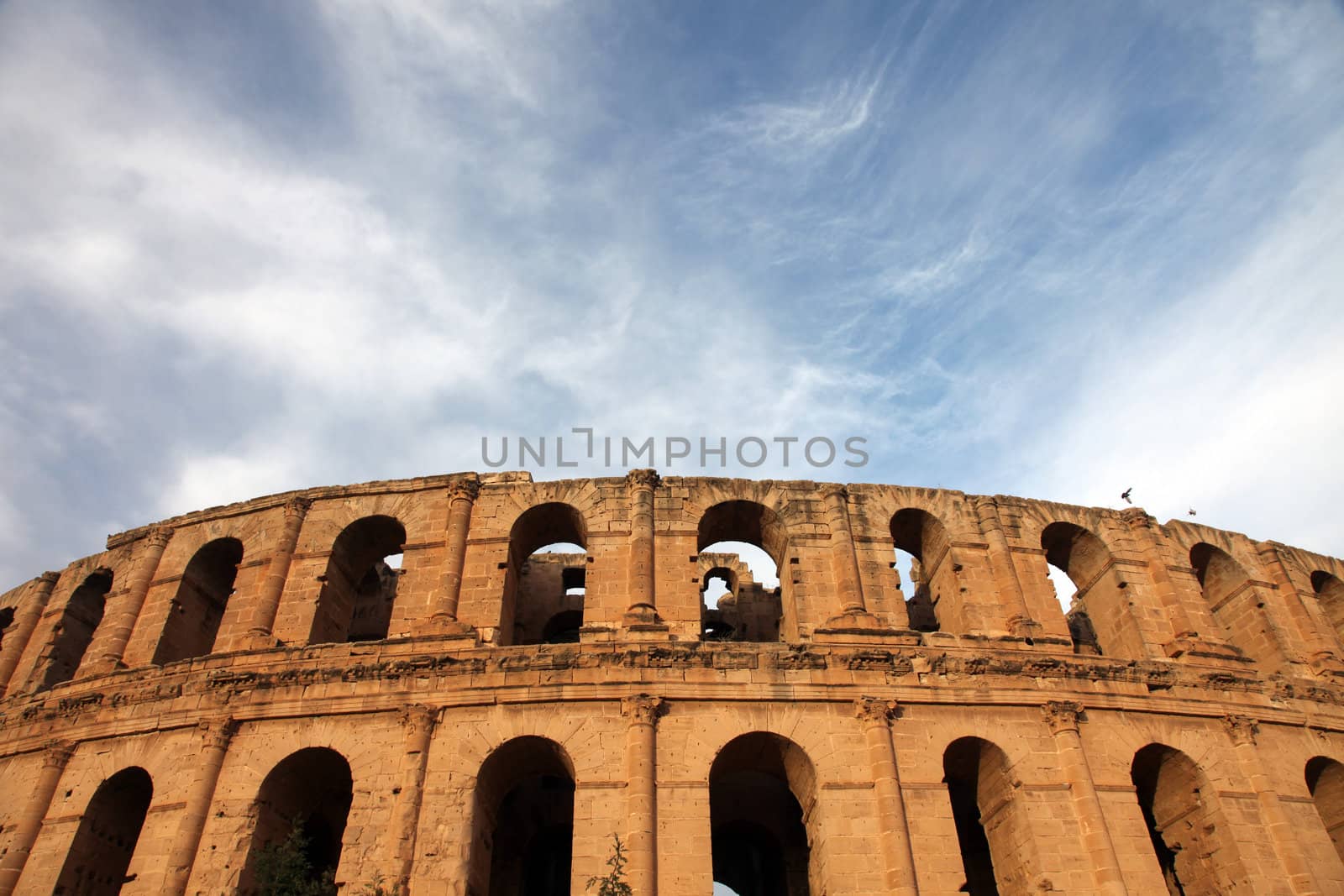 The amphitheater in El-Jem, Tunisia