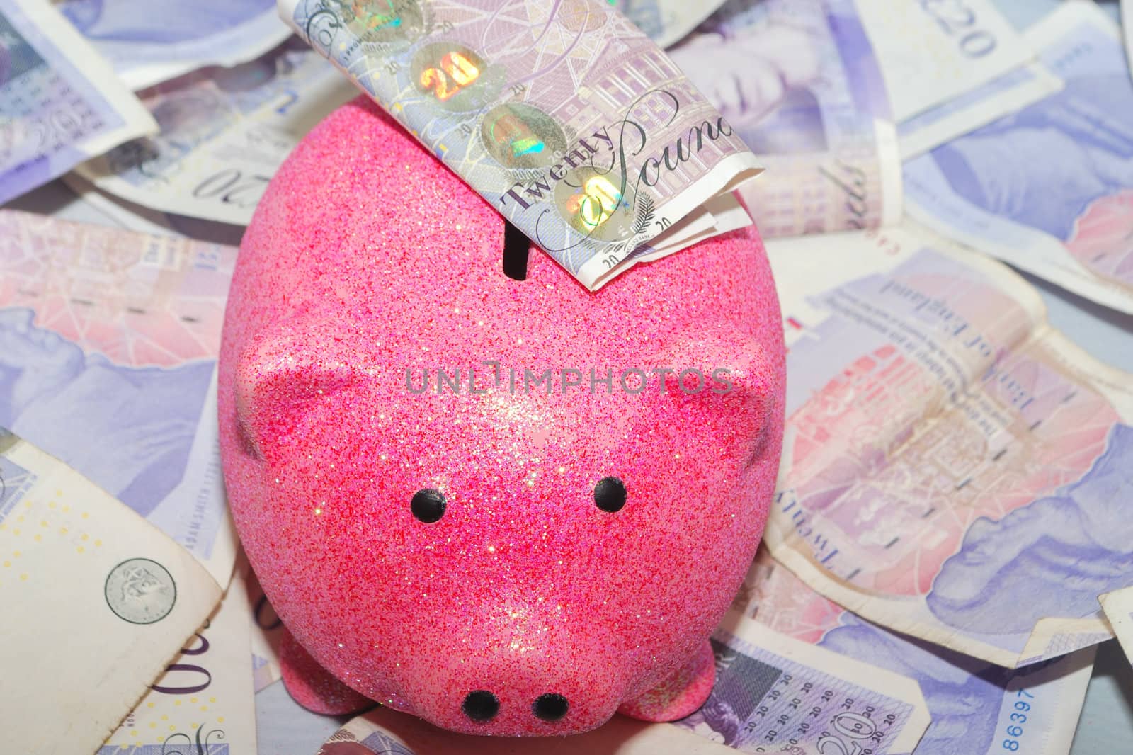piggy bank over money by pauws99