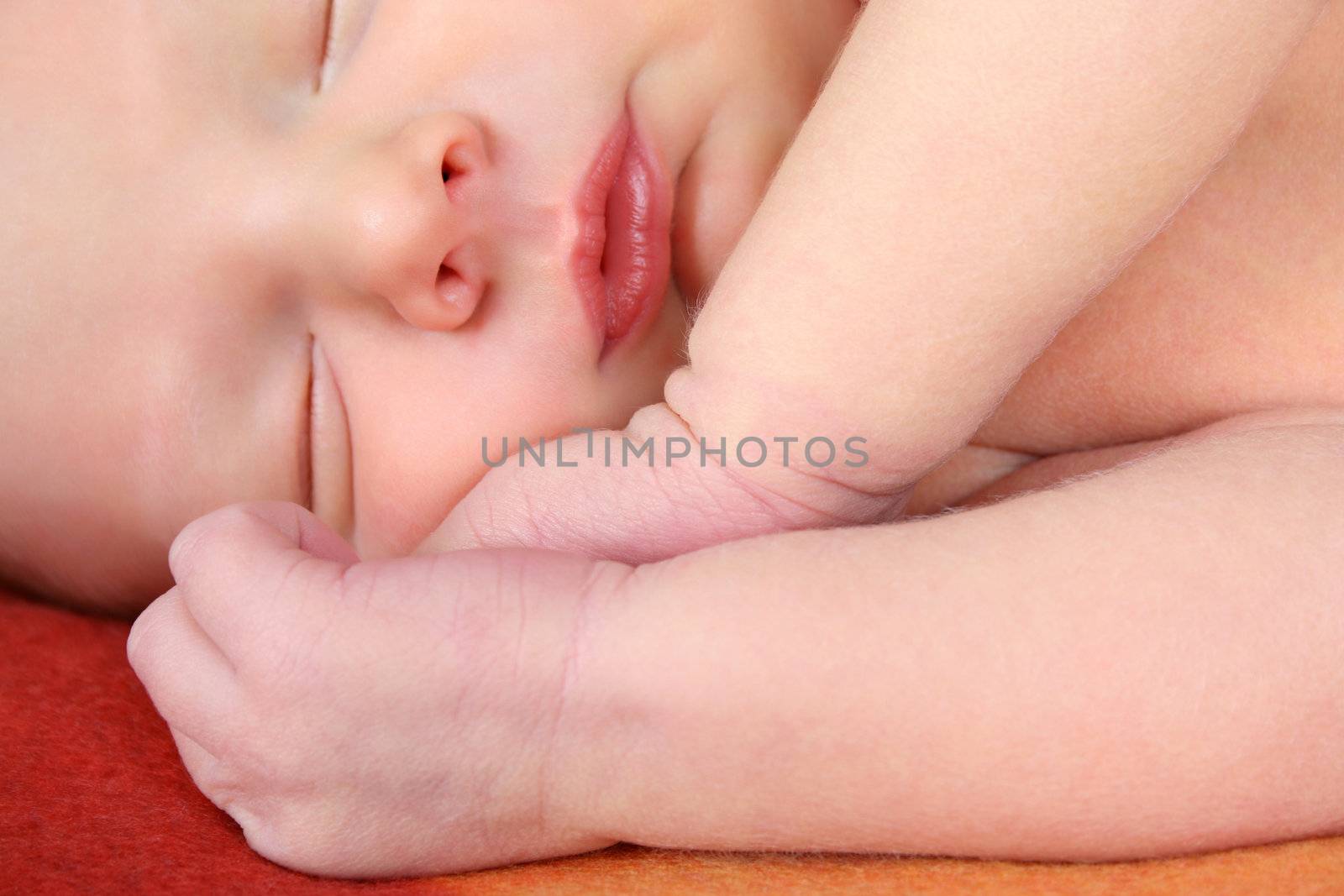 Sleeping Newborn by vanell