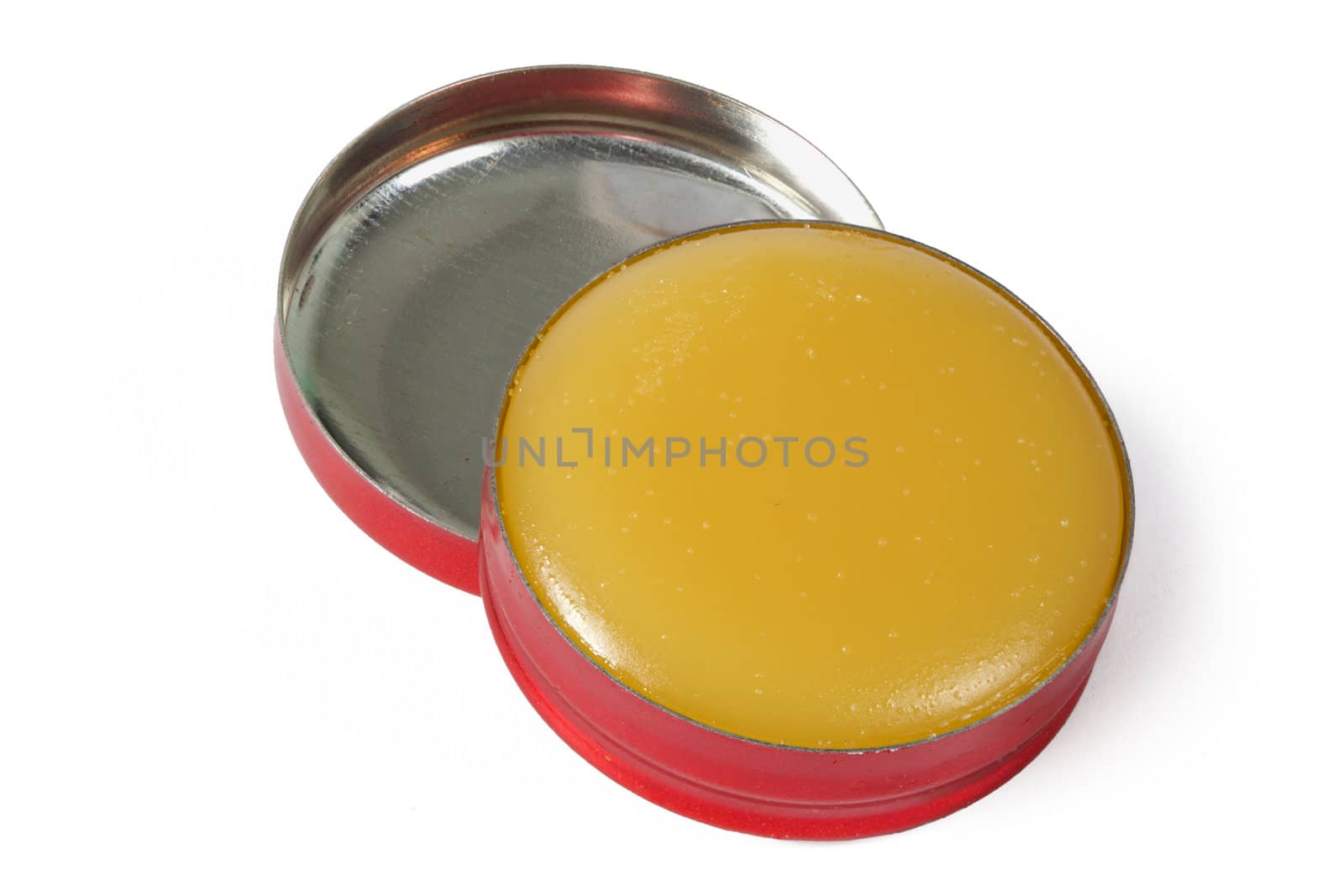 Box with a cosmetic cream, isolated on white background