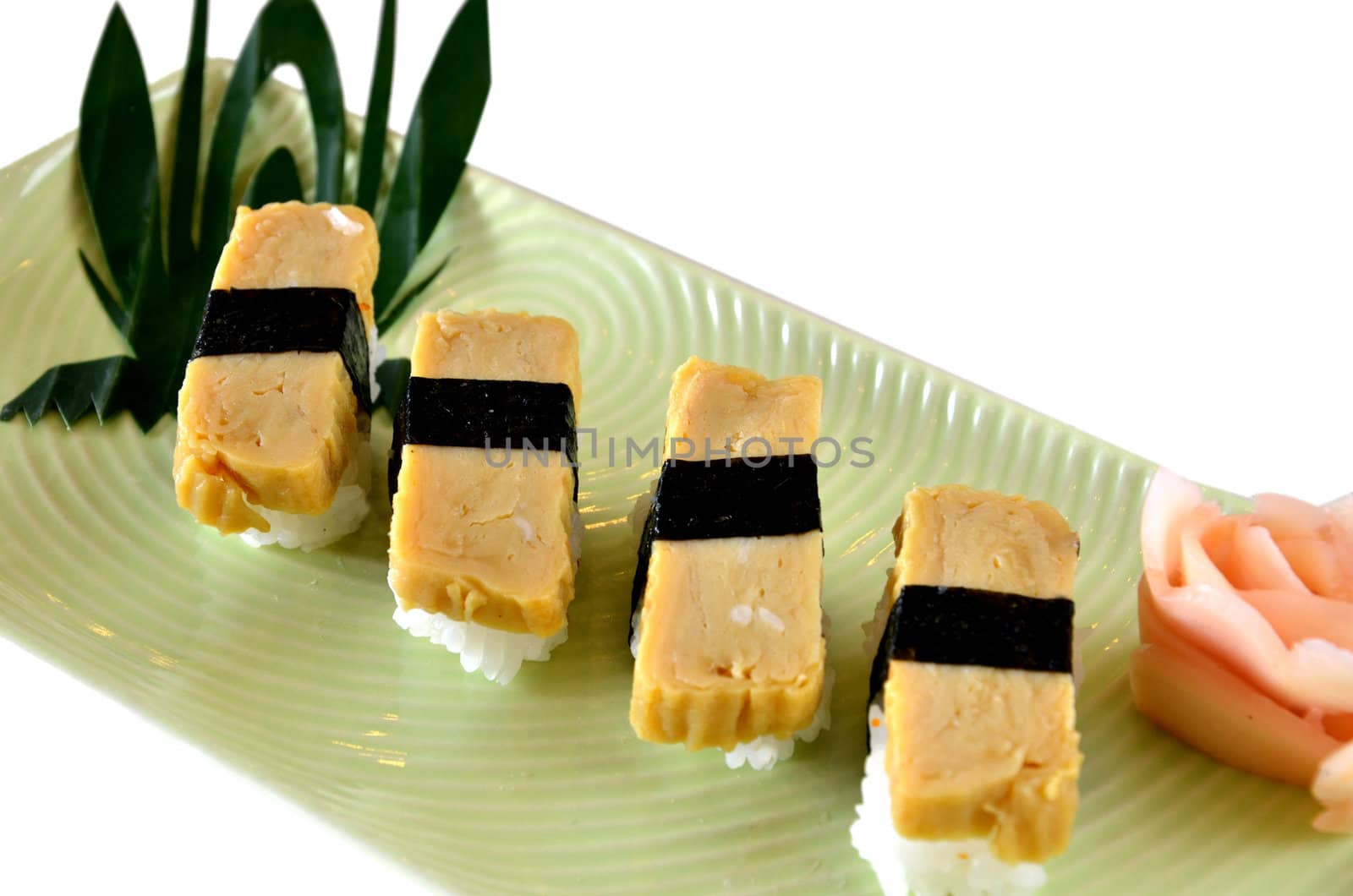 Tamago yaki is sushi using an egg