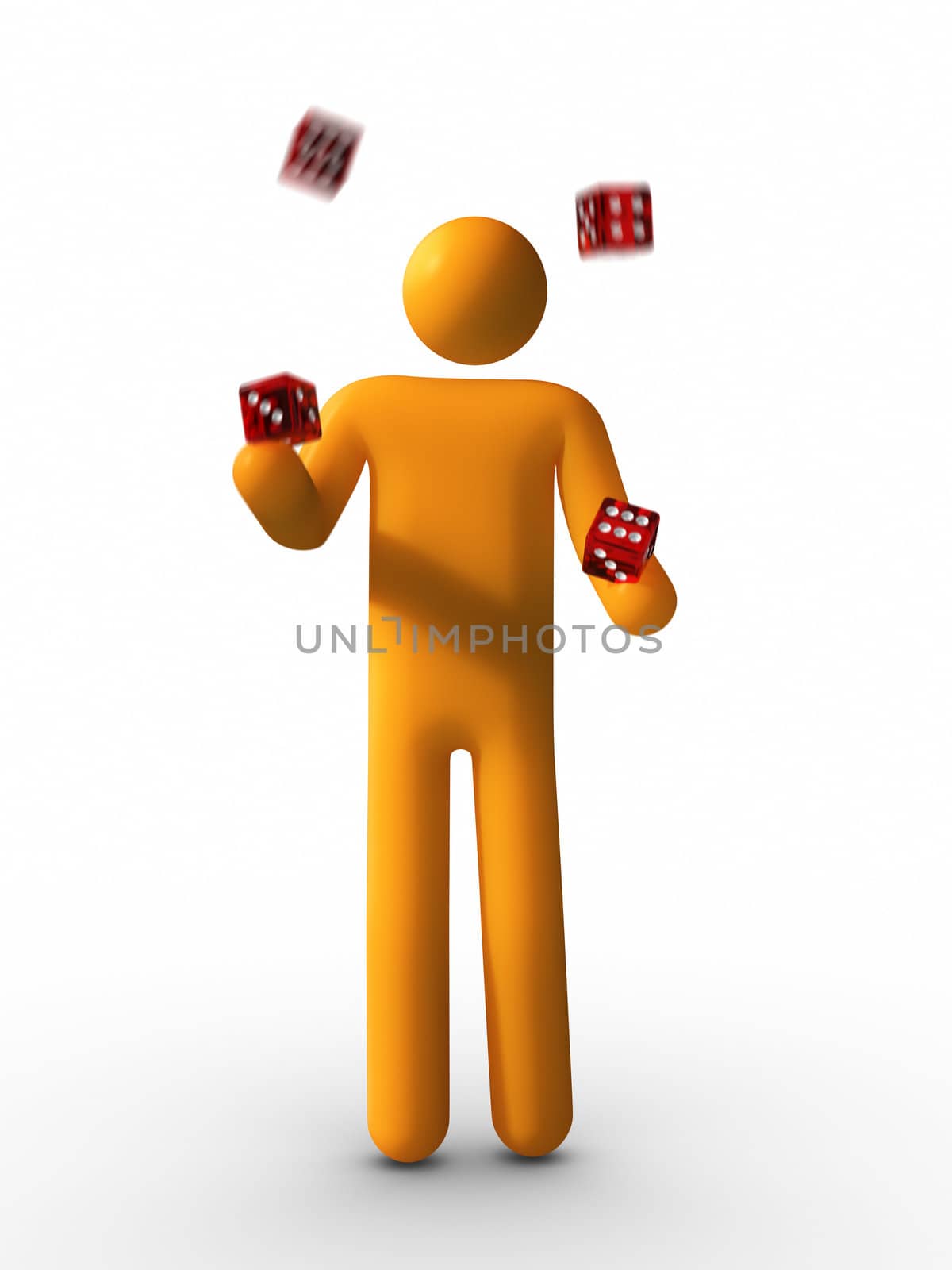Juggling with Dice