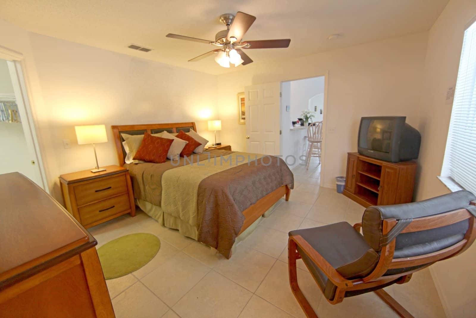 A King Master Bedroom, Interior shot of a Home