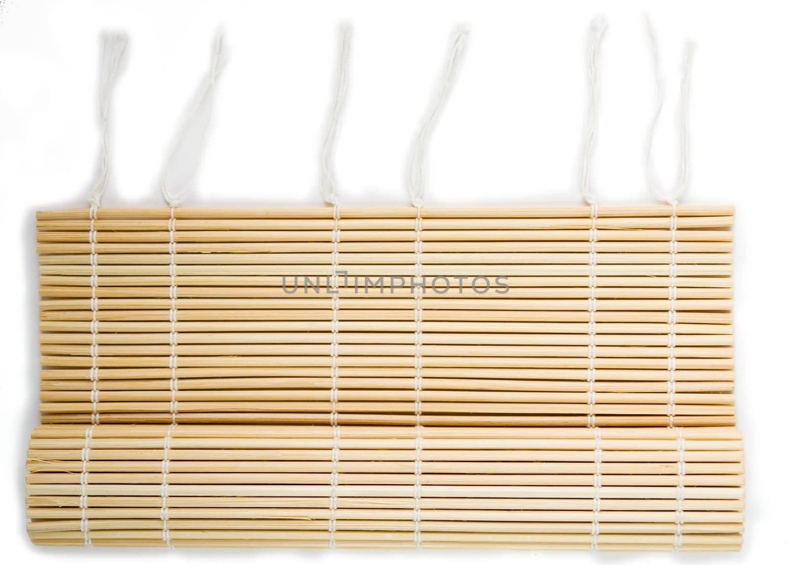 a small bamboo rug for cooking sushi