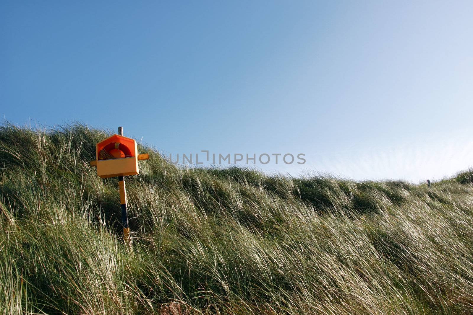 a lifebuoy on the coast of kerry Ireland