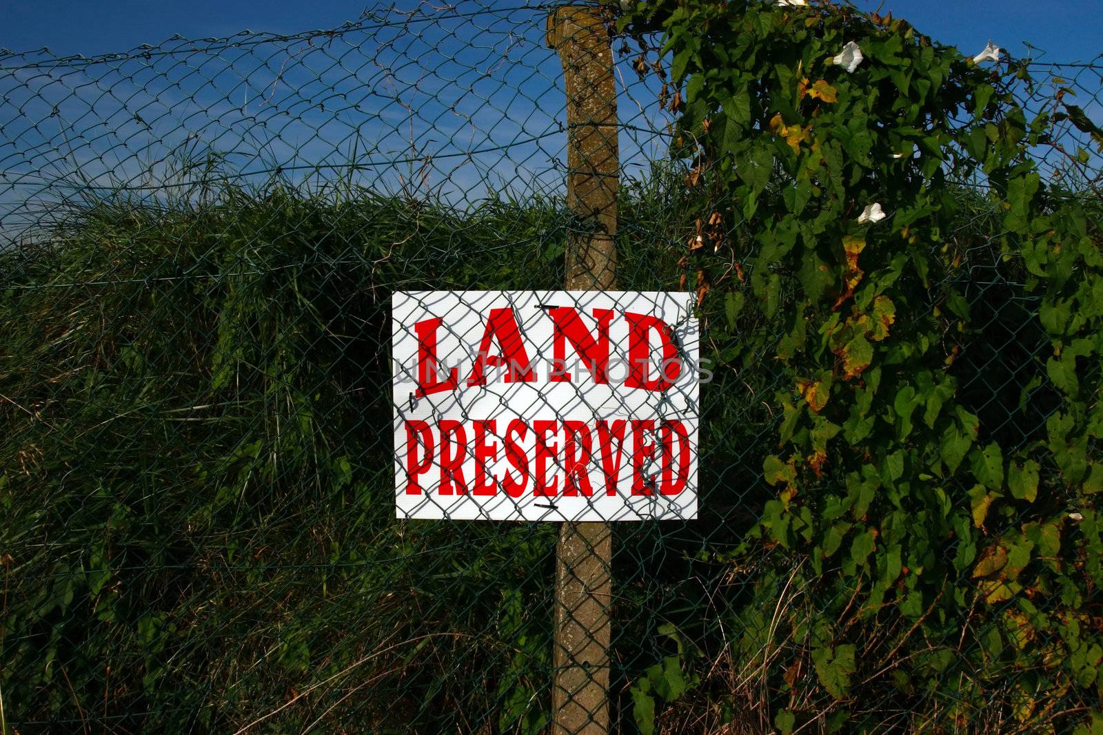 a land preserved sign on the ballybunion golf course ireland