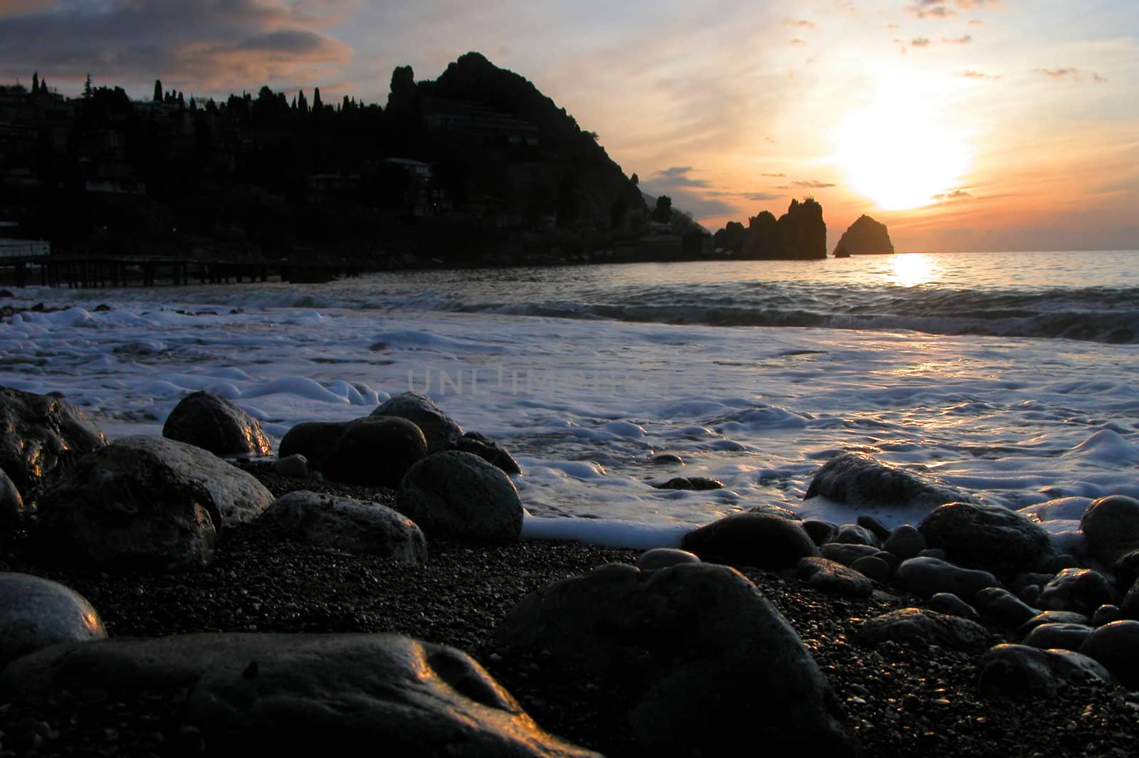  Sunrise on the beach  by joyfull