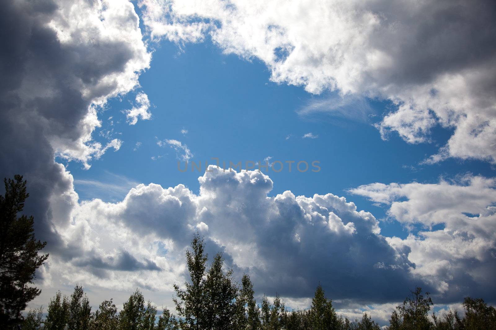 The sky before the storm. The clouds are gathering