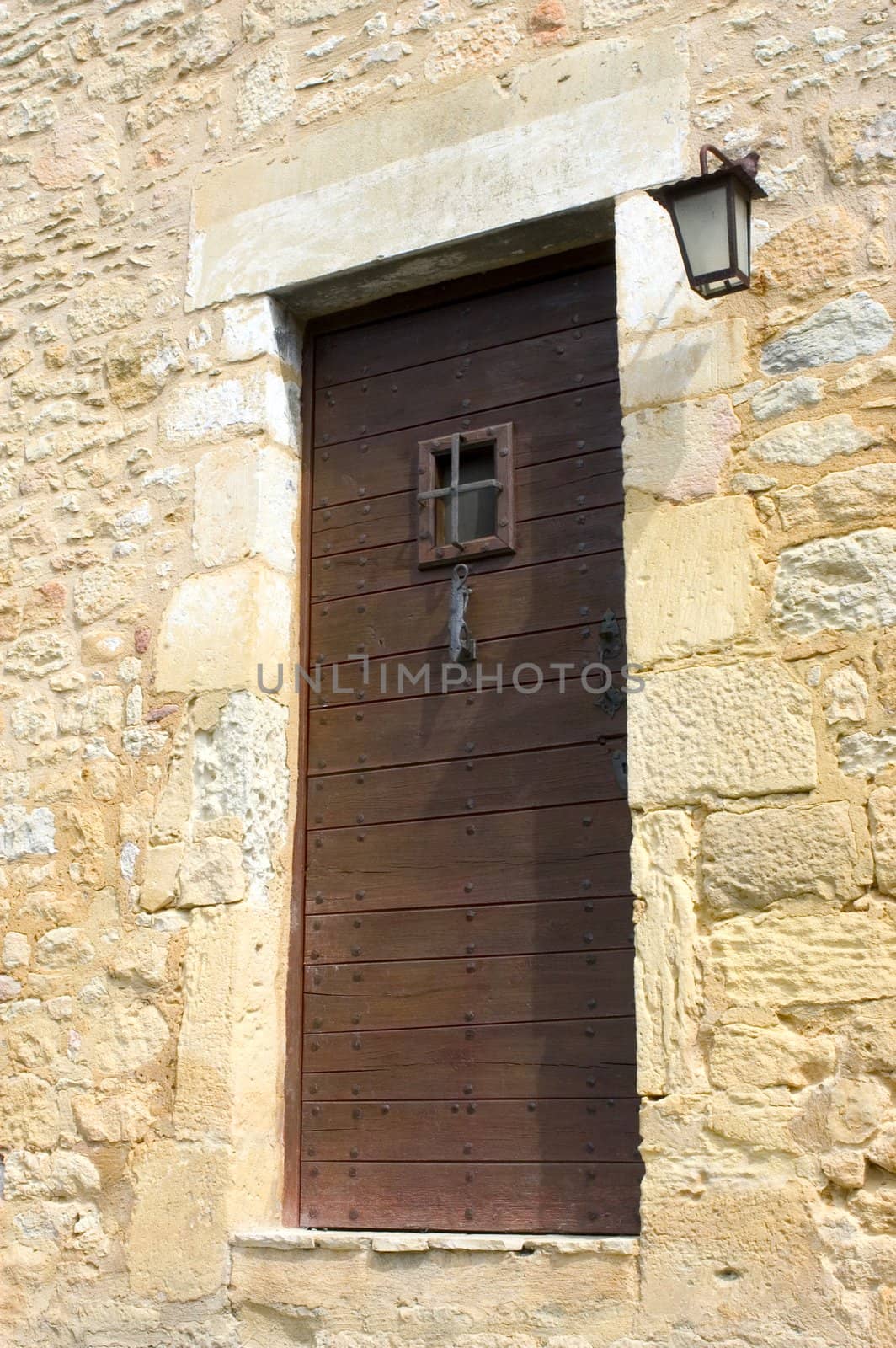 Castelnaud, the village and its castle. French village in the Perigord region where the war took place 100 years