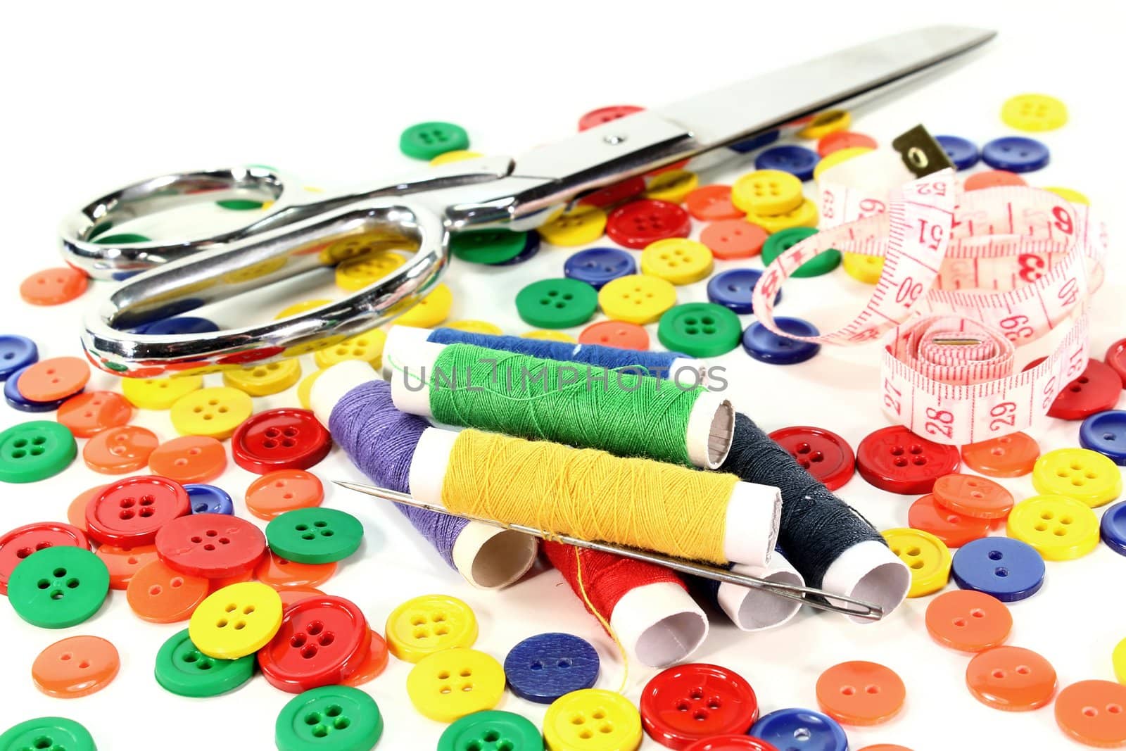 lots of colorful buttons on a white Hinterrgund