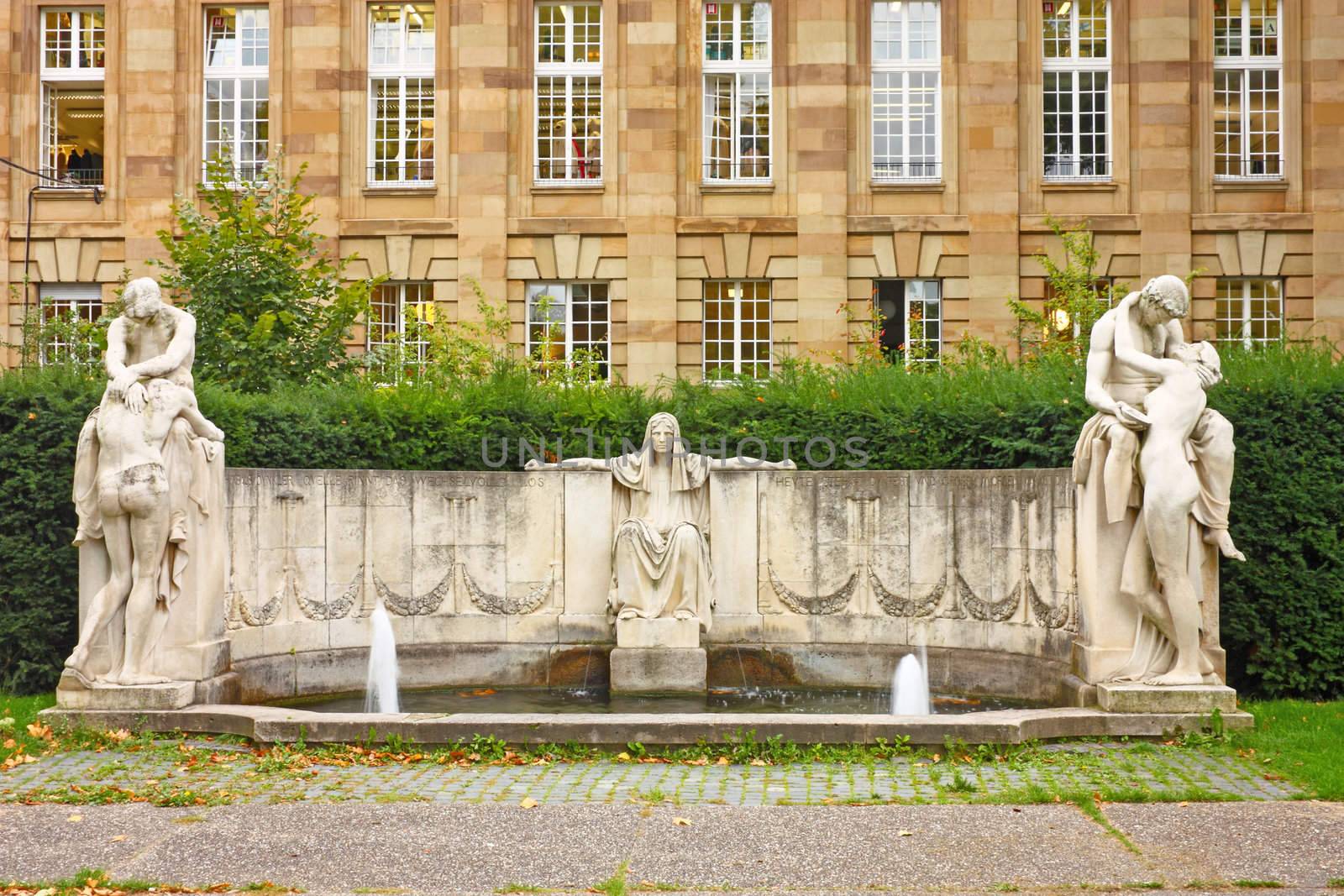 Well of fate with goddess of fate