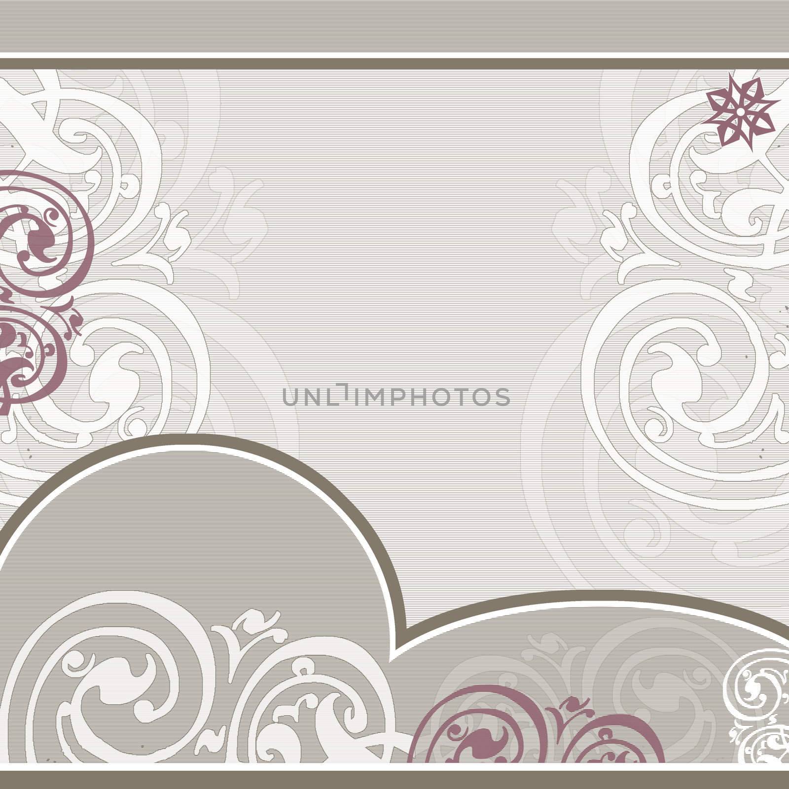 illustrated elegant lacy background with soft ornaments