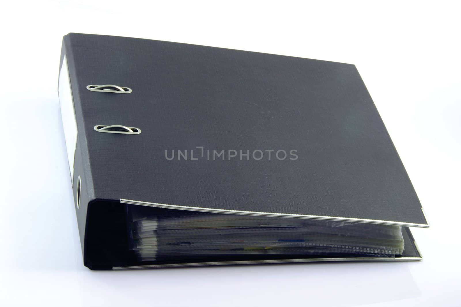 black archive business folder isolated on white background