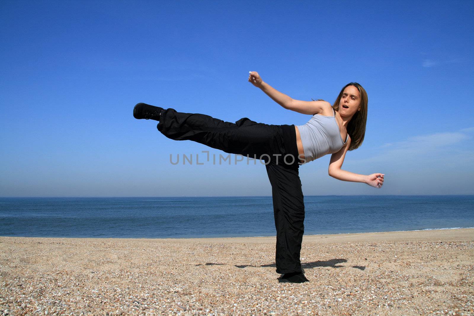 yoga on the coast and beach