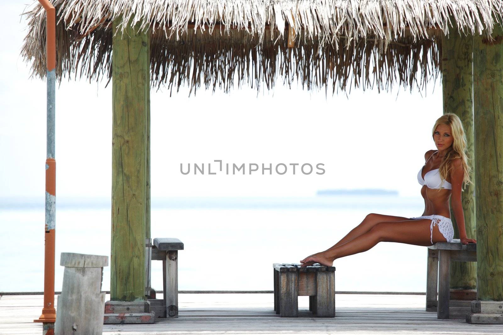 tropic woman on the veranda by Yellowj