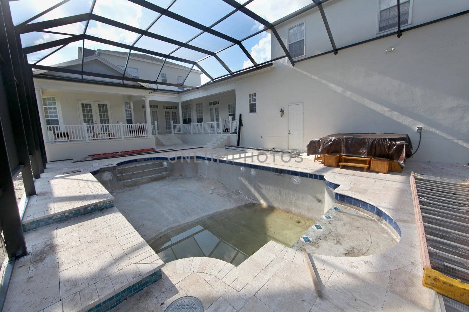 A Swimming Pool under construction in Florida