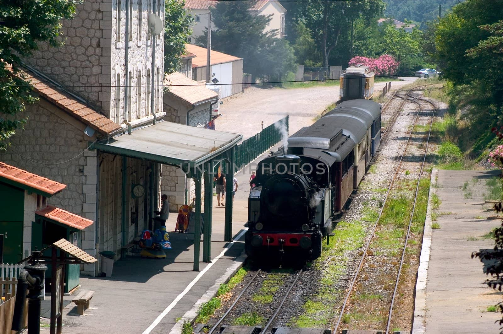 little tourist steam train from Anduze