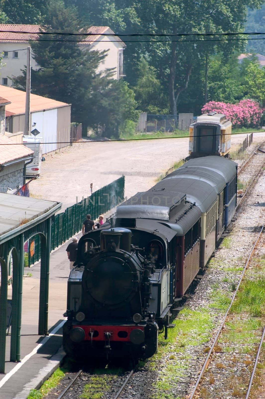 little tourist steam train from Anduze