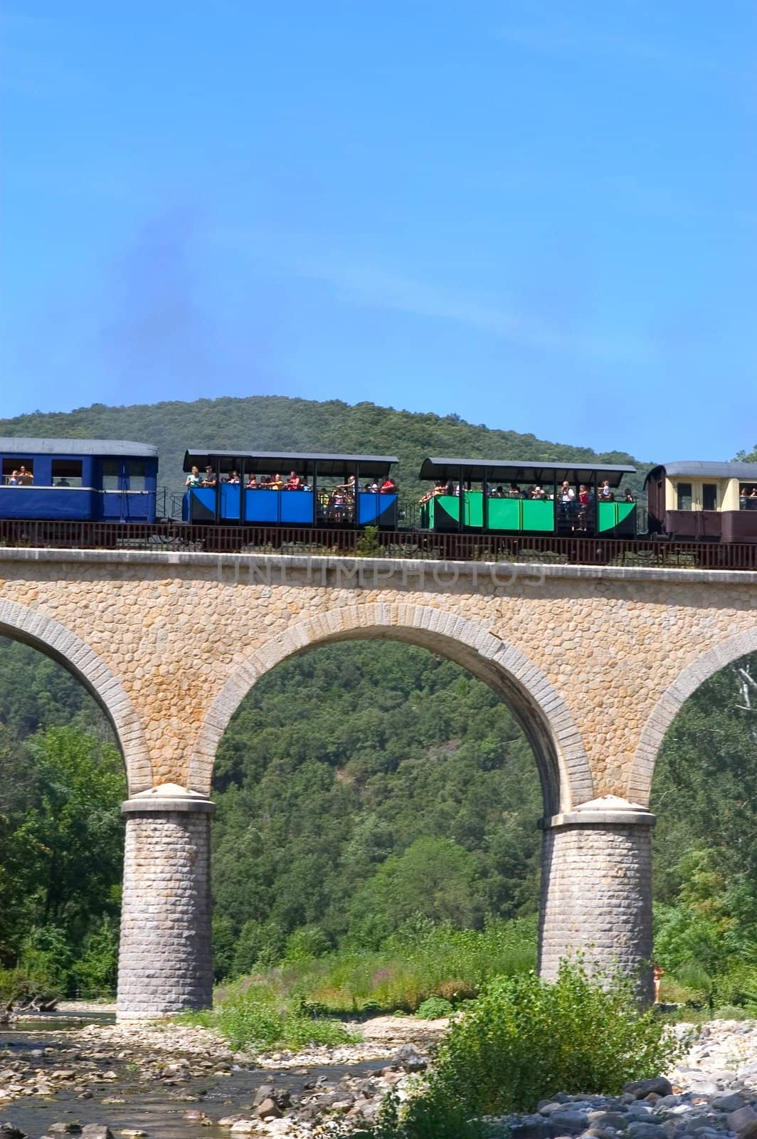 little tourist steam train from Anduze
