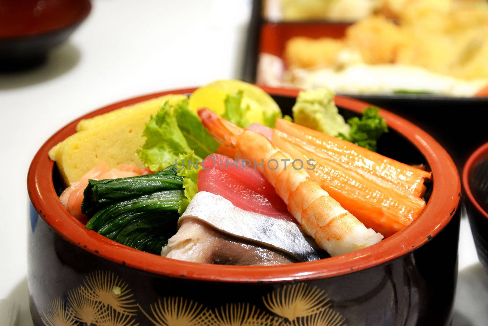 delicious sashimi is japanese cuisine