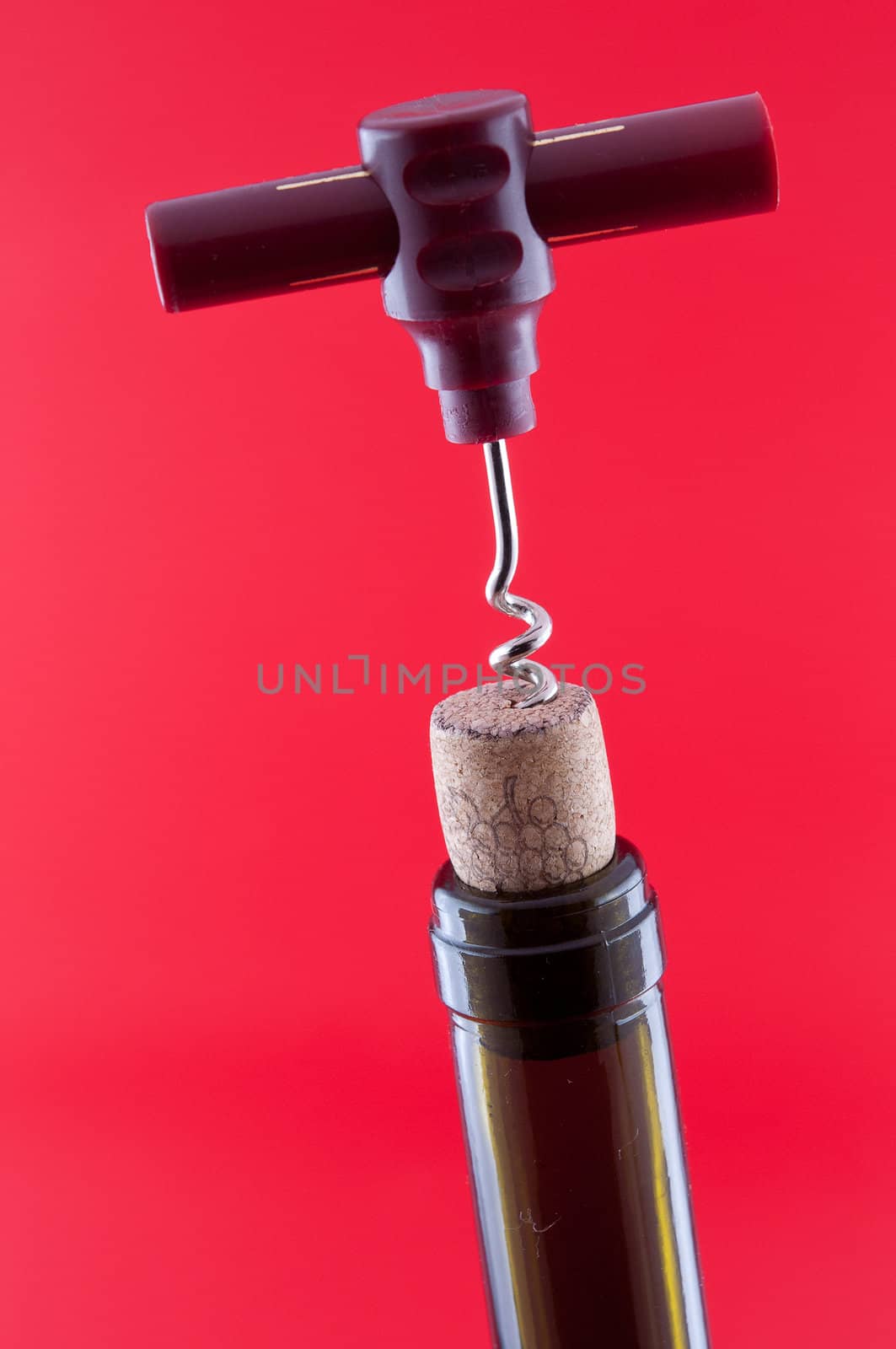 Bottle with a cork and corkscrew 4 by ben44