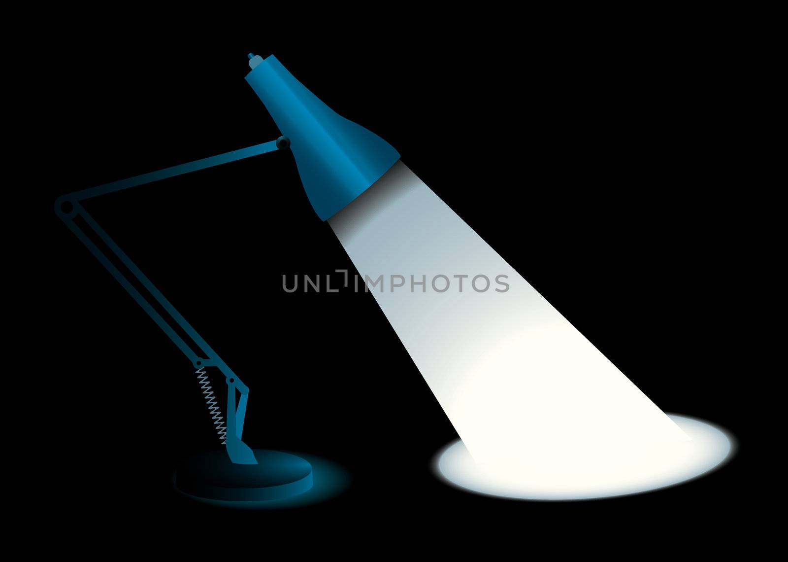 Lamp light blue by nicemonkey