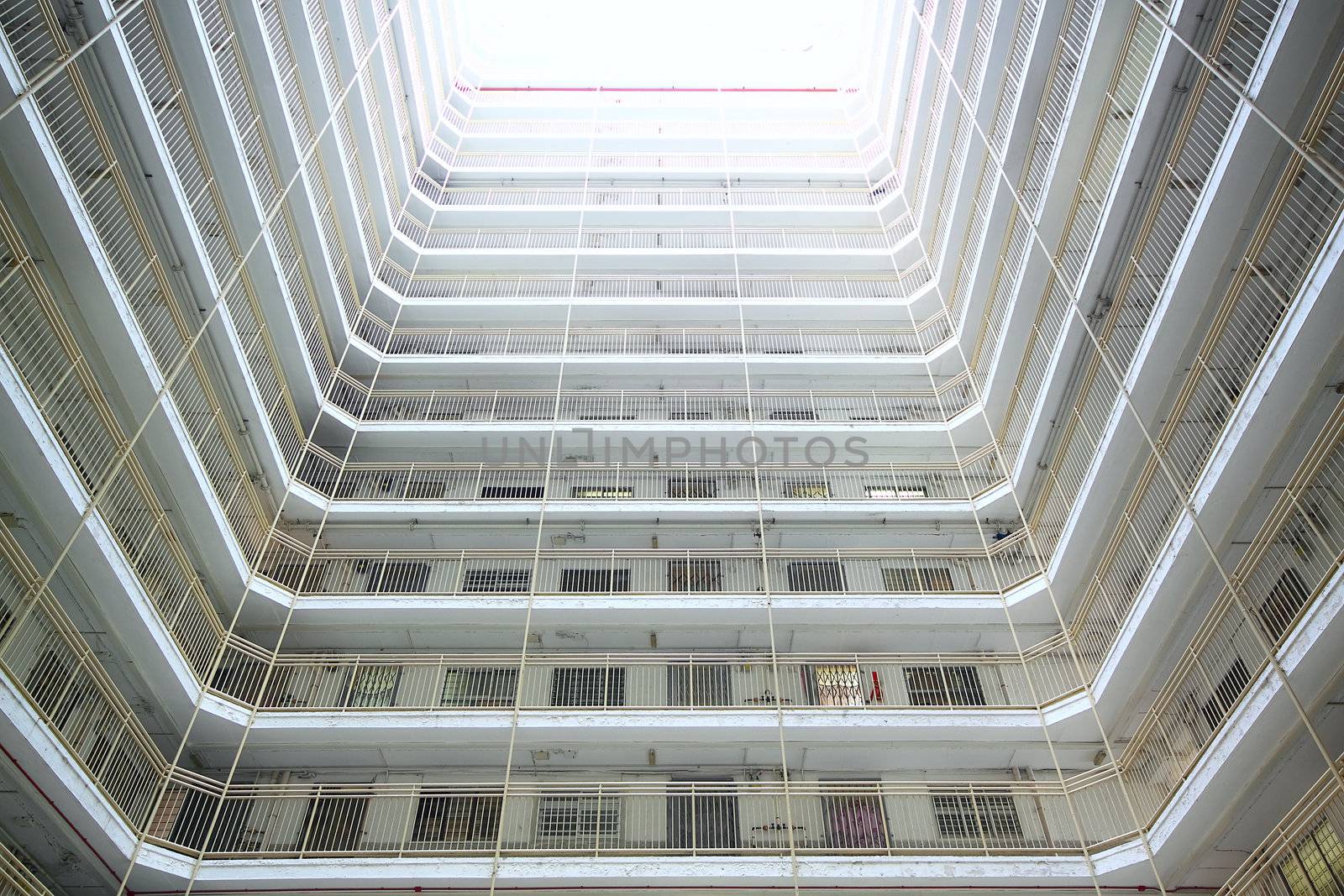 public housing apartment block in hongkong