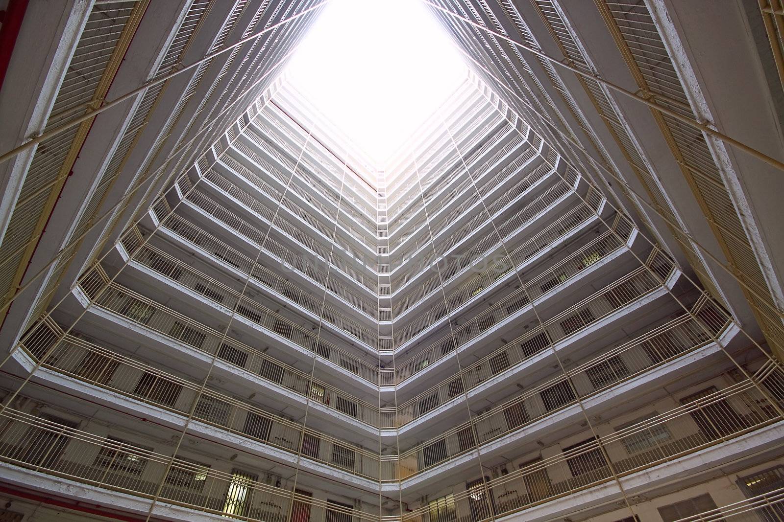 public housing apartment block in hongkong