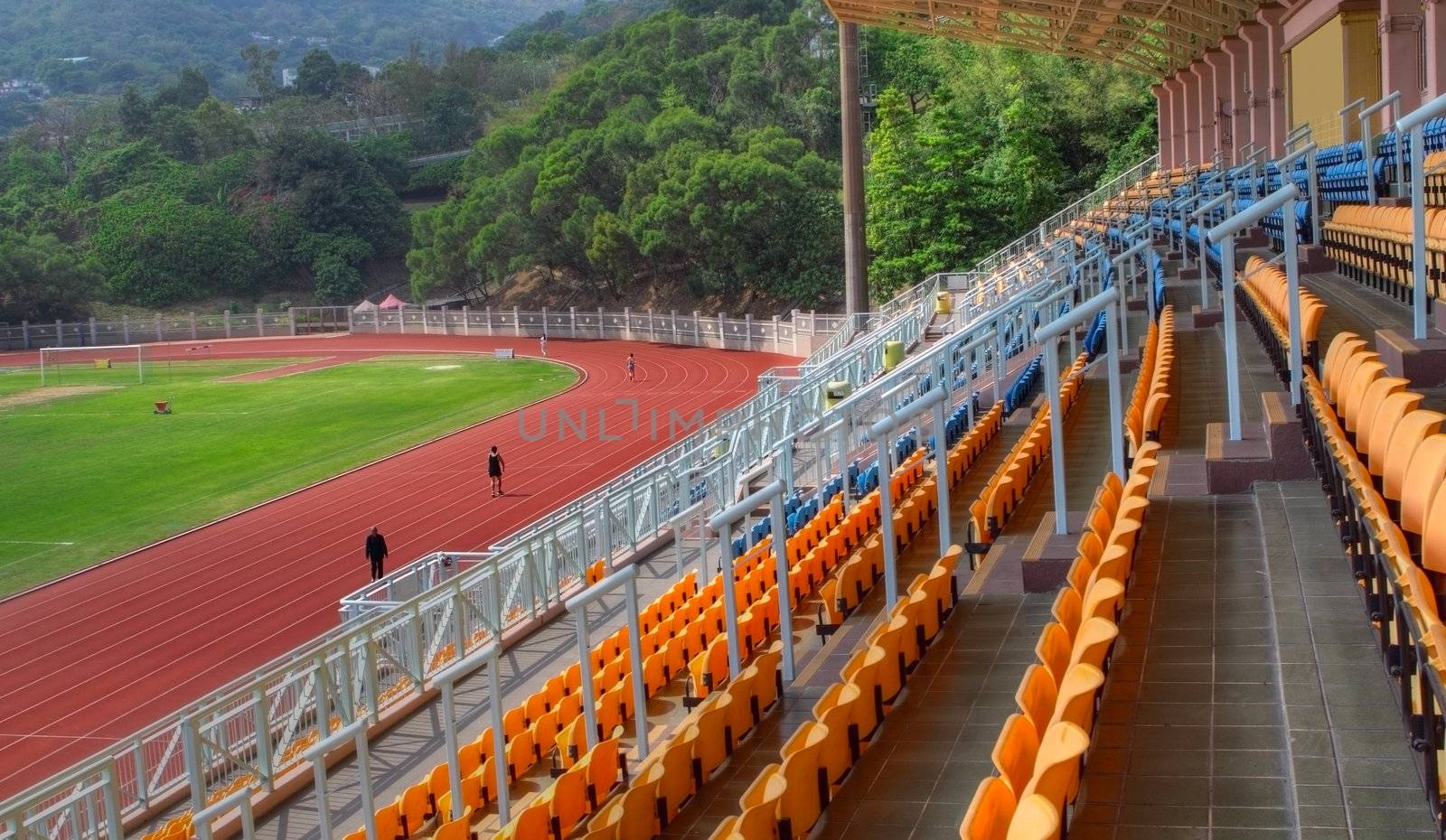 Empty stadium 