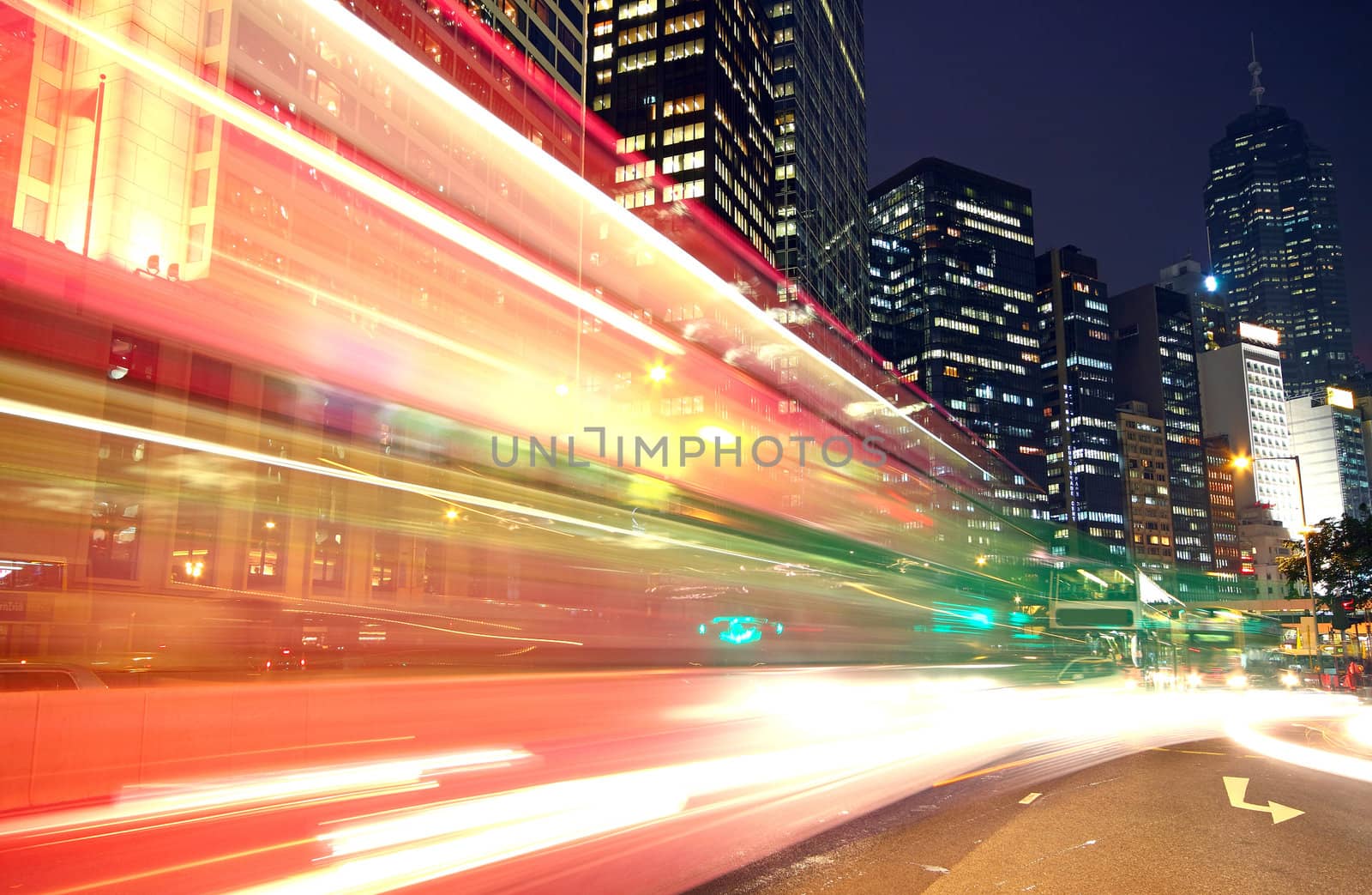 Traffic speed at night 
