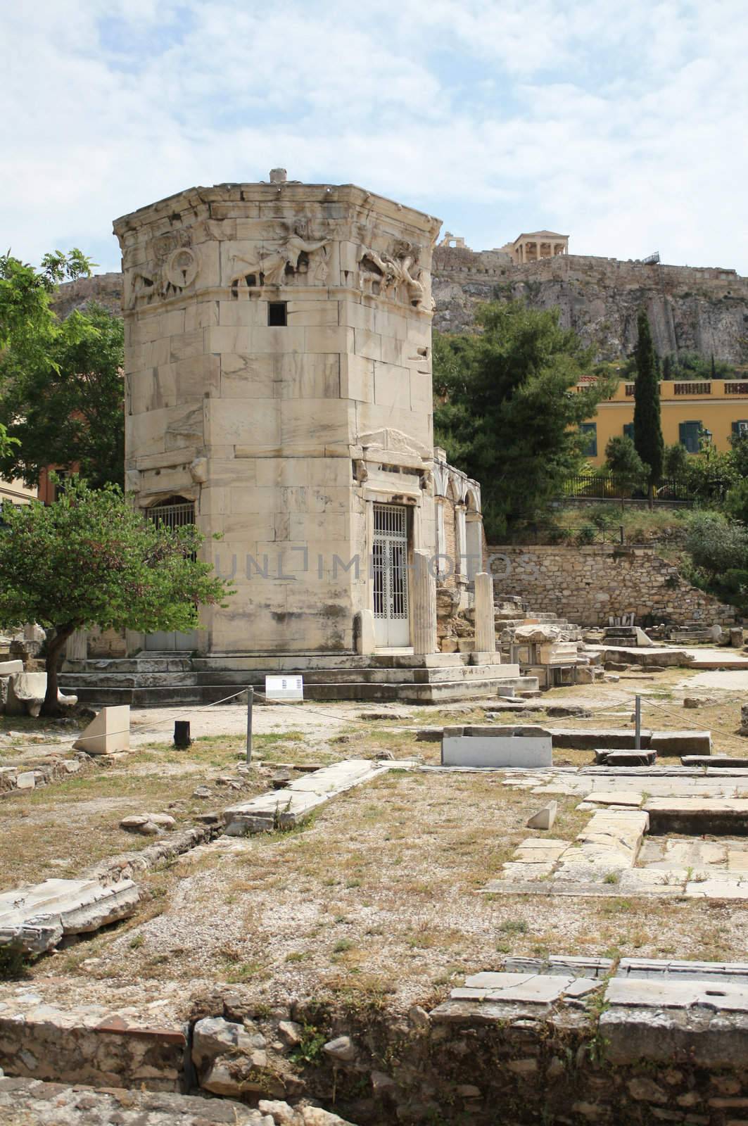 The Tower of the Winds (The Horologion) in Athens, Greece by Brigida_Soriano