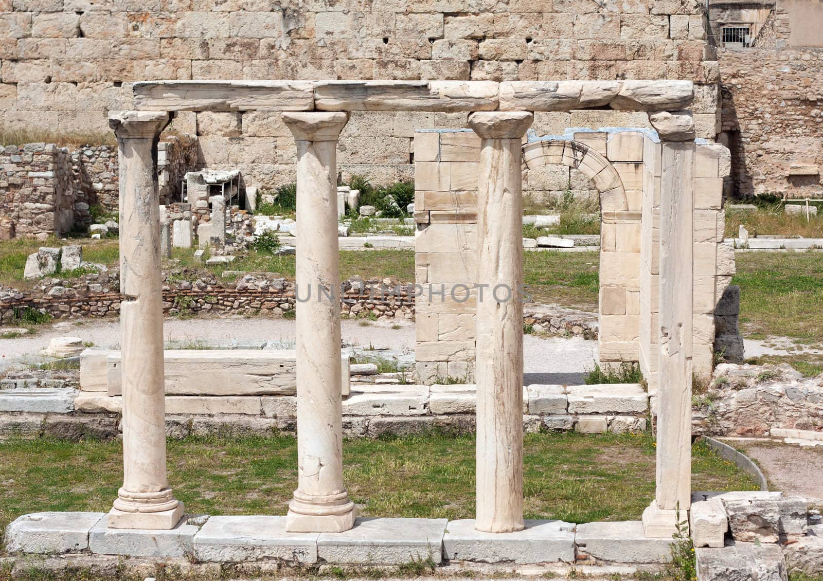 Ruins in the Roman Agora of Athens, Greece by Brigida_Soriano