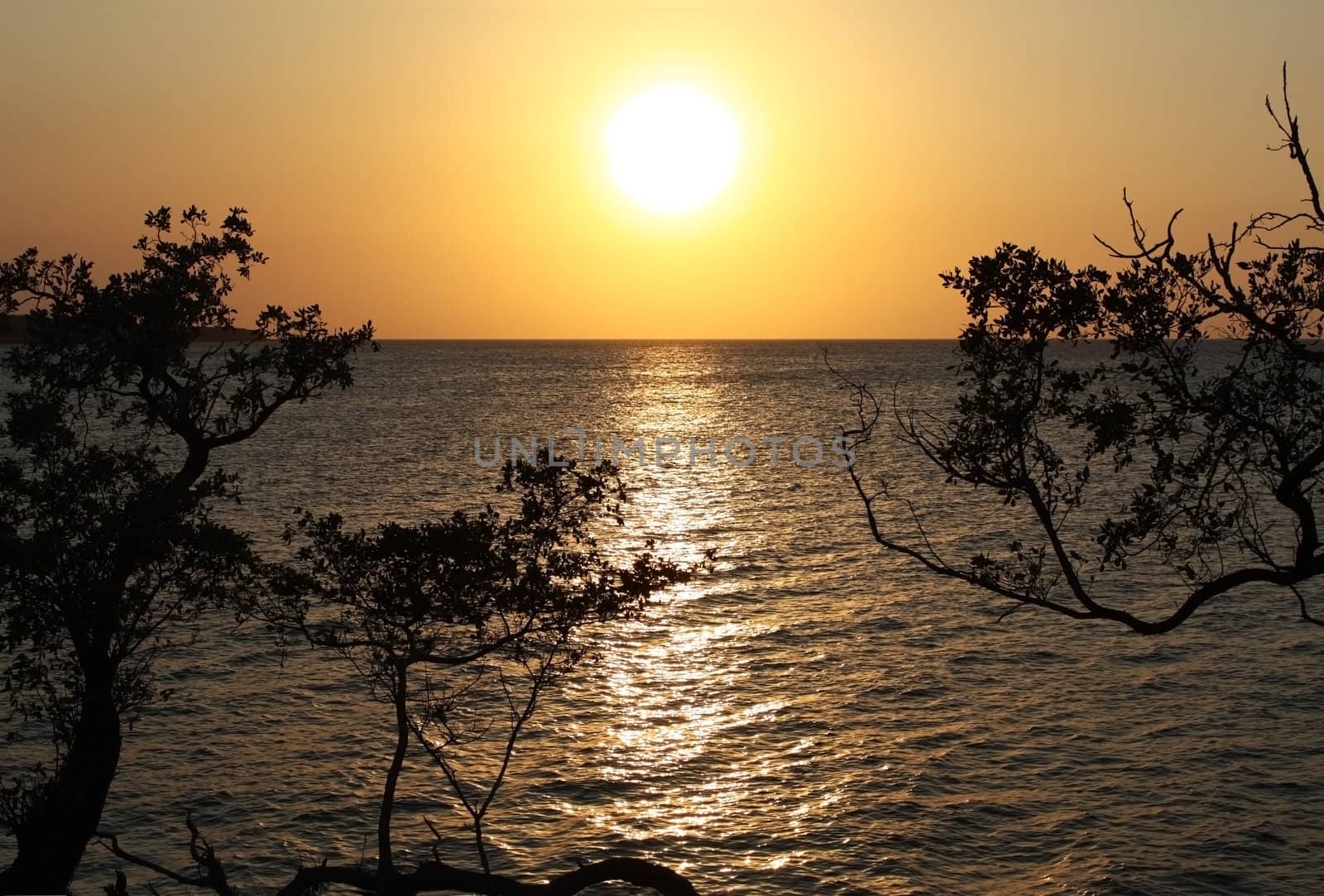 Sunset in the Caribbean Sea by Brigida_Soriano