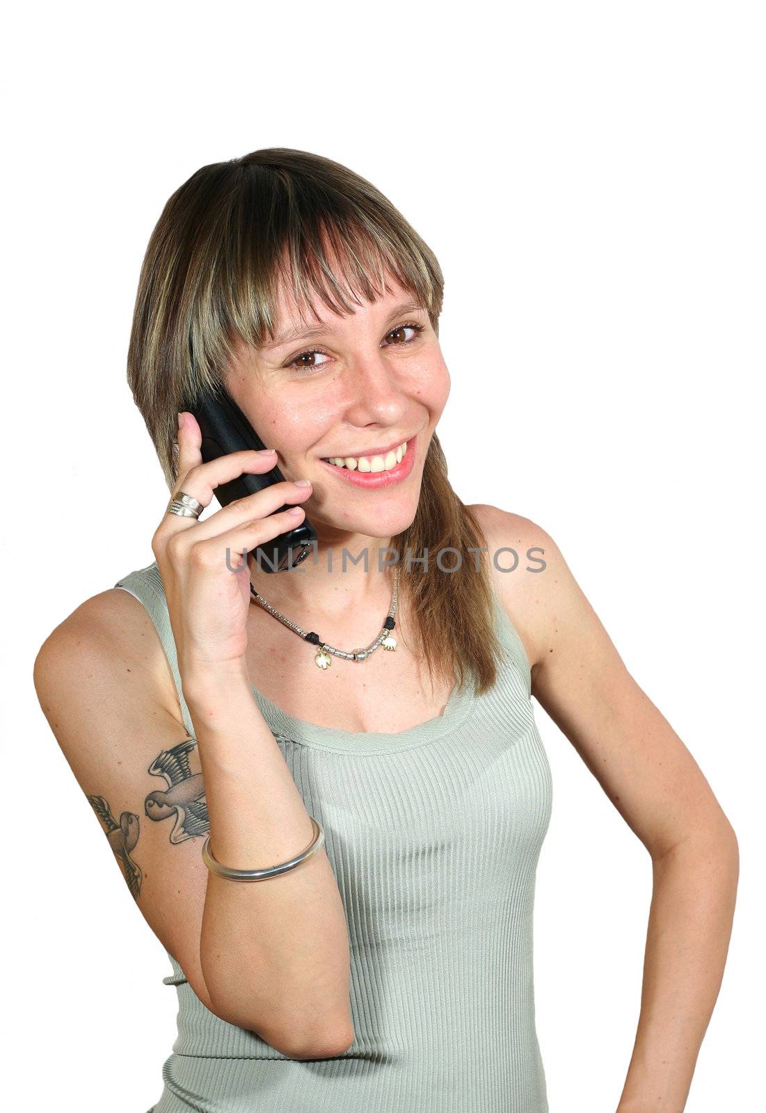 girl speaking on the mobile phone