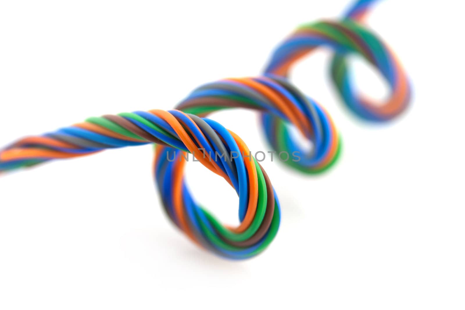 Colored wire spiral