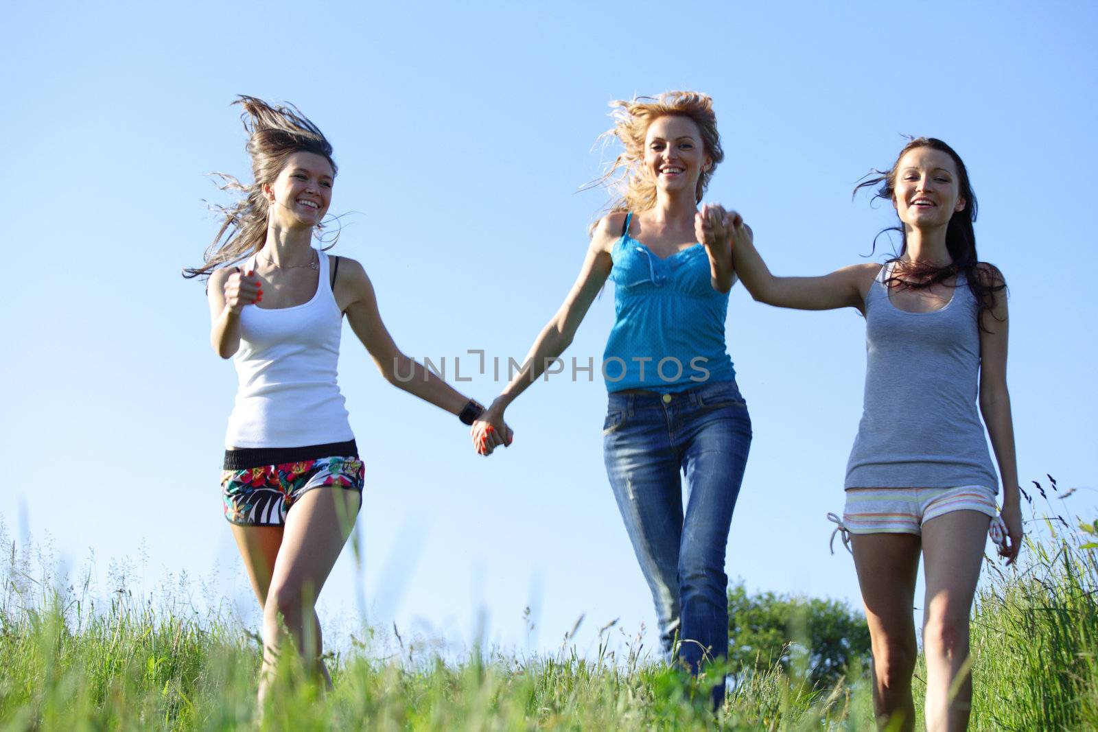 women grass fun by Yellowj