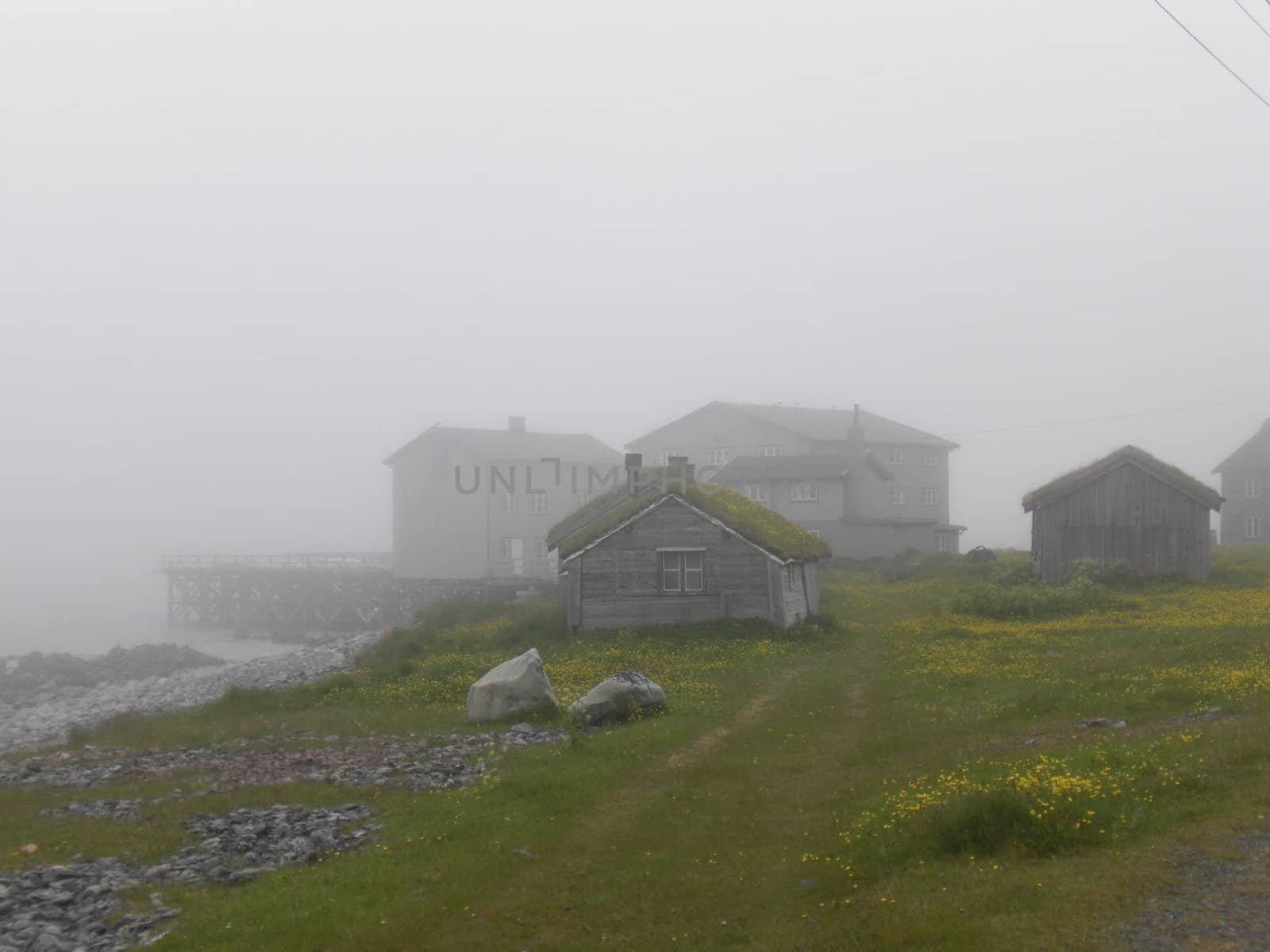 Fog in Hamningberg, Norway