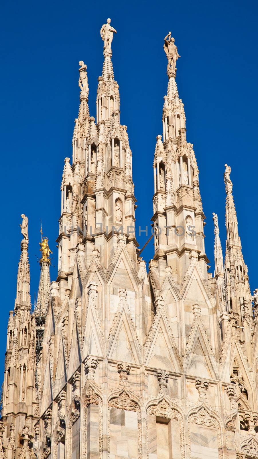 The Gothic cathedral took nearly six centuries to complete. It is the fourth largest cathedral in the world and by far the largest in Italy.