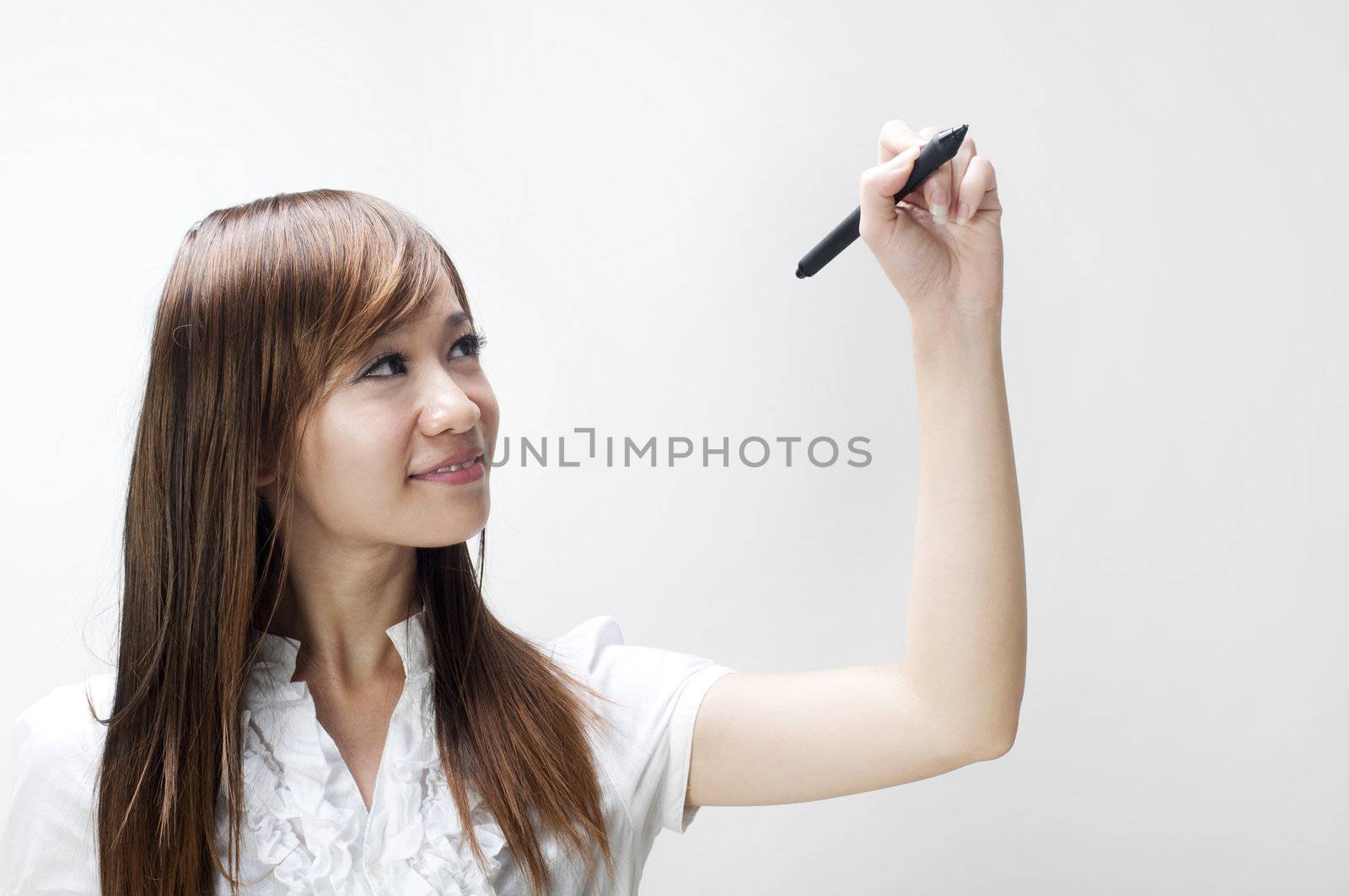 drawing on blank background by szefei