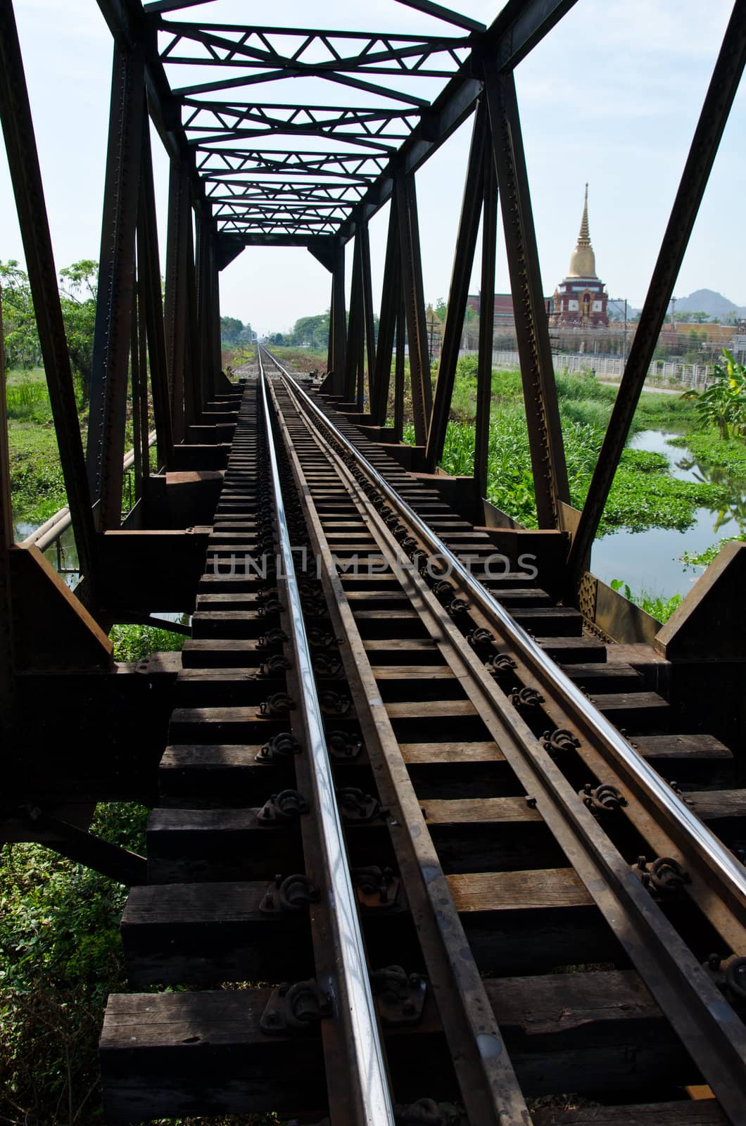 Railway bridge by chatchai
